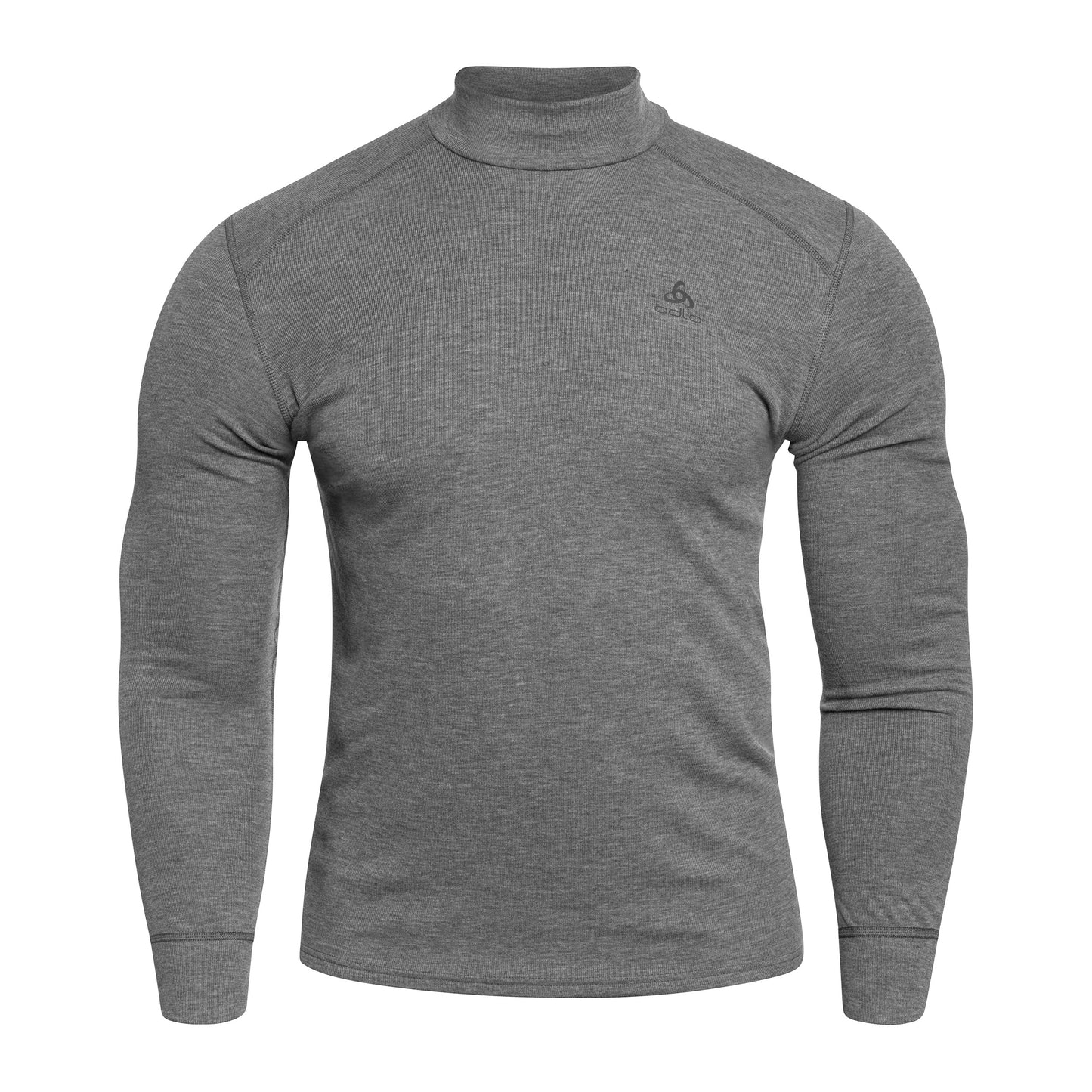 Koszulka termoaktywna Odlo Active Warm Base Layer Turtleneck - Odlo Steel Grey Melange