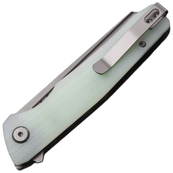 Nóż składany Bestech Knives Slyther - Grey Titanized/Satin, Transparent G10