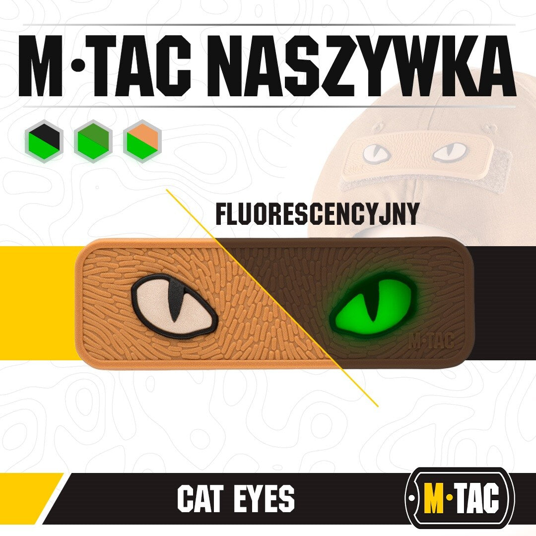 Naszywka M-Tac Cat Eyes 3D - Coyote