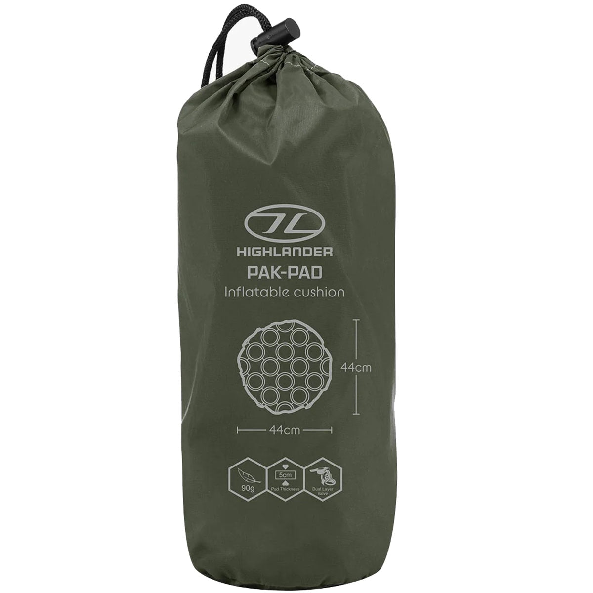 Mata do siedzenia dmuchana Highlander Outdoor Pak-Pad - Olive