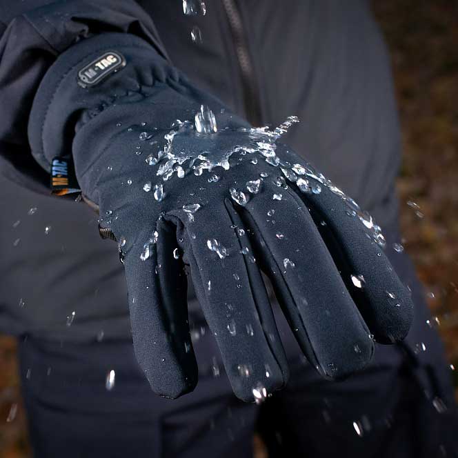 Rękawice M-Tac Winter Softshell Thinsulate - Dark Navy Blue