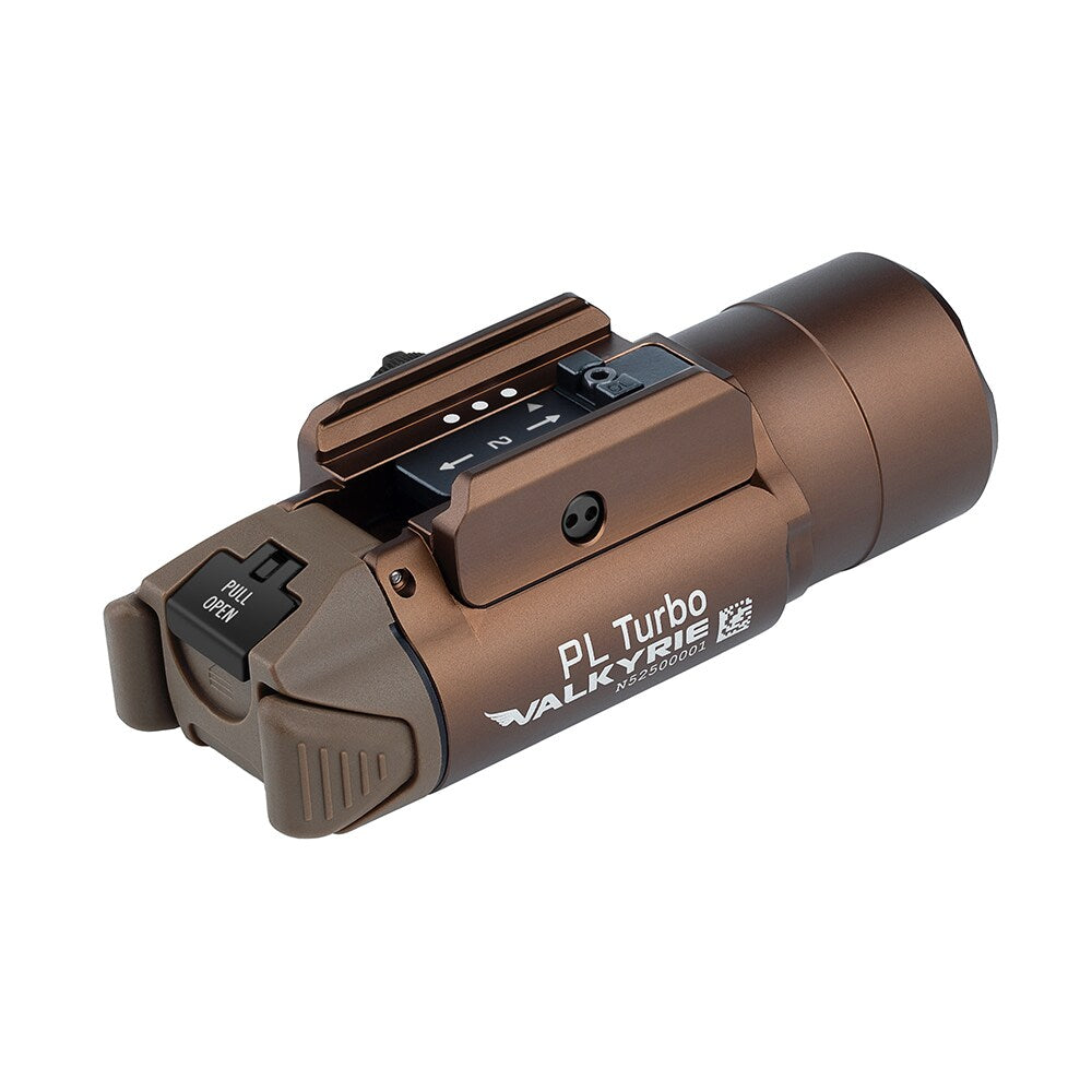 Latarka na broń Olight PL Turbo Valkyrie Desert Tan - 800 lumenów