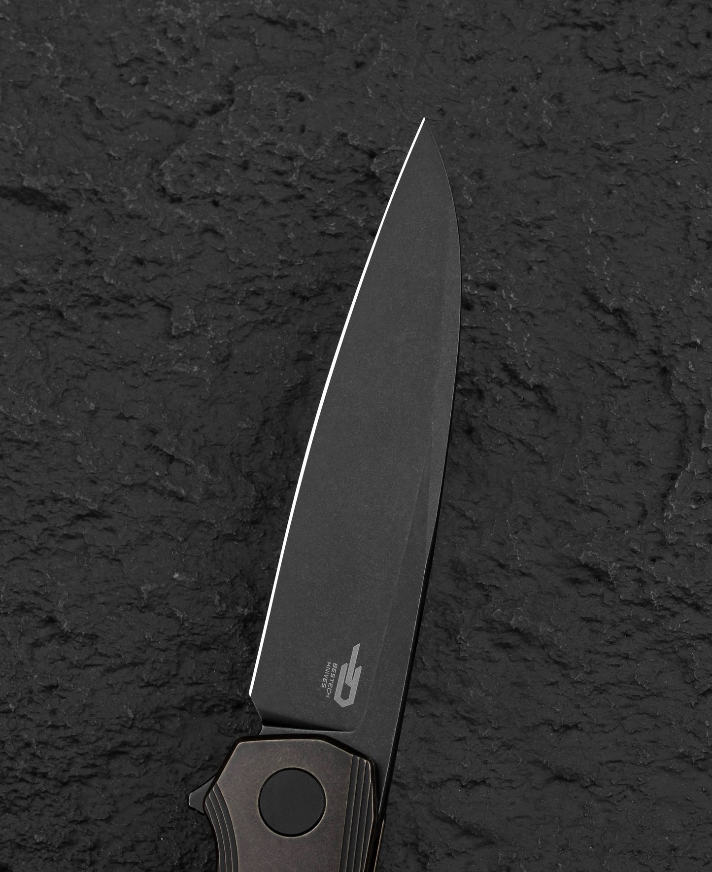Nóż składany Bestech 9 - Black Stonewash/Black Bronze