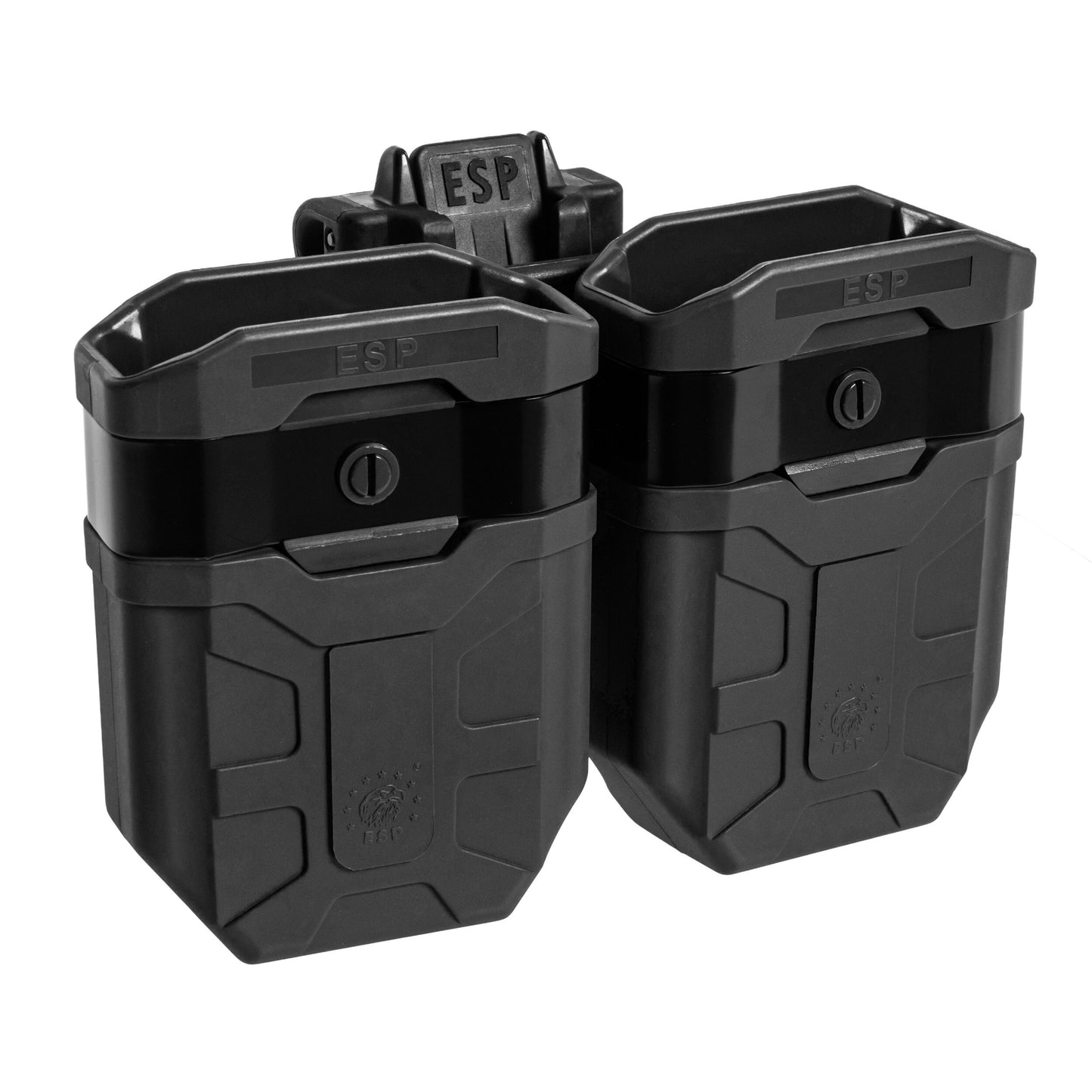 Podwójna ładownica obrotowa ESP z montażem UBC-08 na magazynki AK - Black