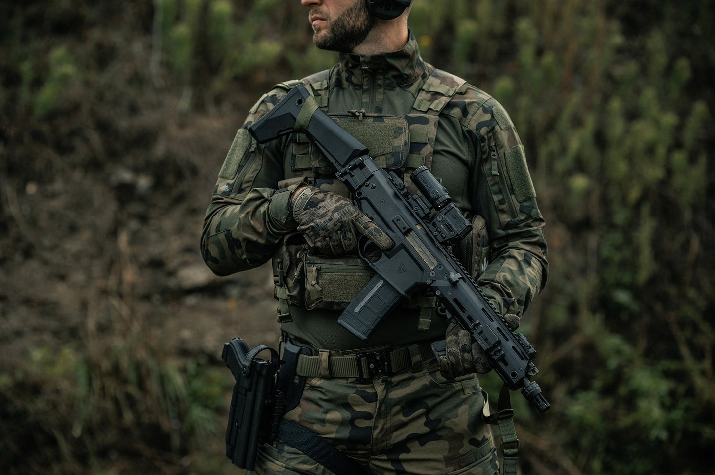 Kamizelka taktyczna Helikon Guardian Recce Chest Rig - wz.93 Pantera PL Woodland