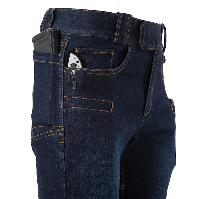 Spodnie Helikon Greyman Tactical Jeans Slim Denim Mid - Denim Blue
