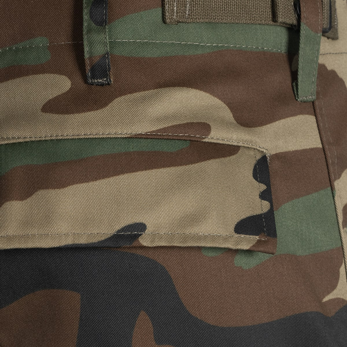 Spodnie wojskowe Mil-Tec wzmacniane BDU Woodland