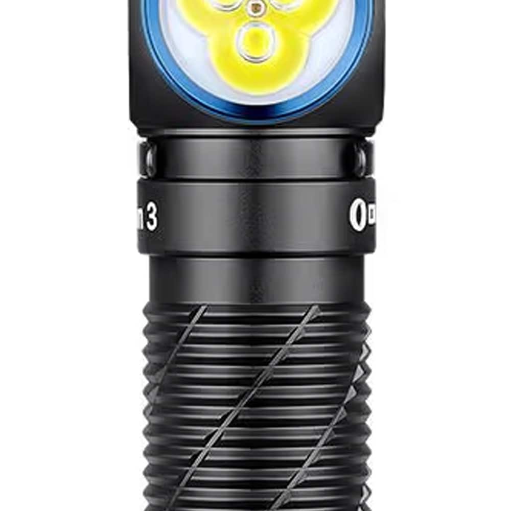 Latarka czołowa i kątowa Olight Perun 3 Black z opaską - 3000 lumenów