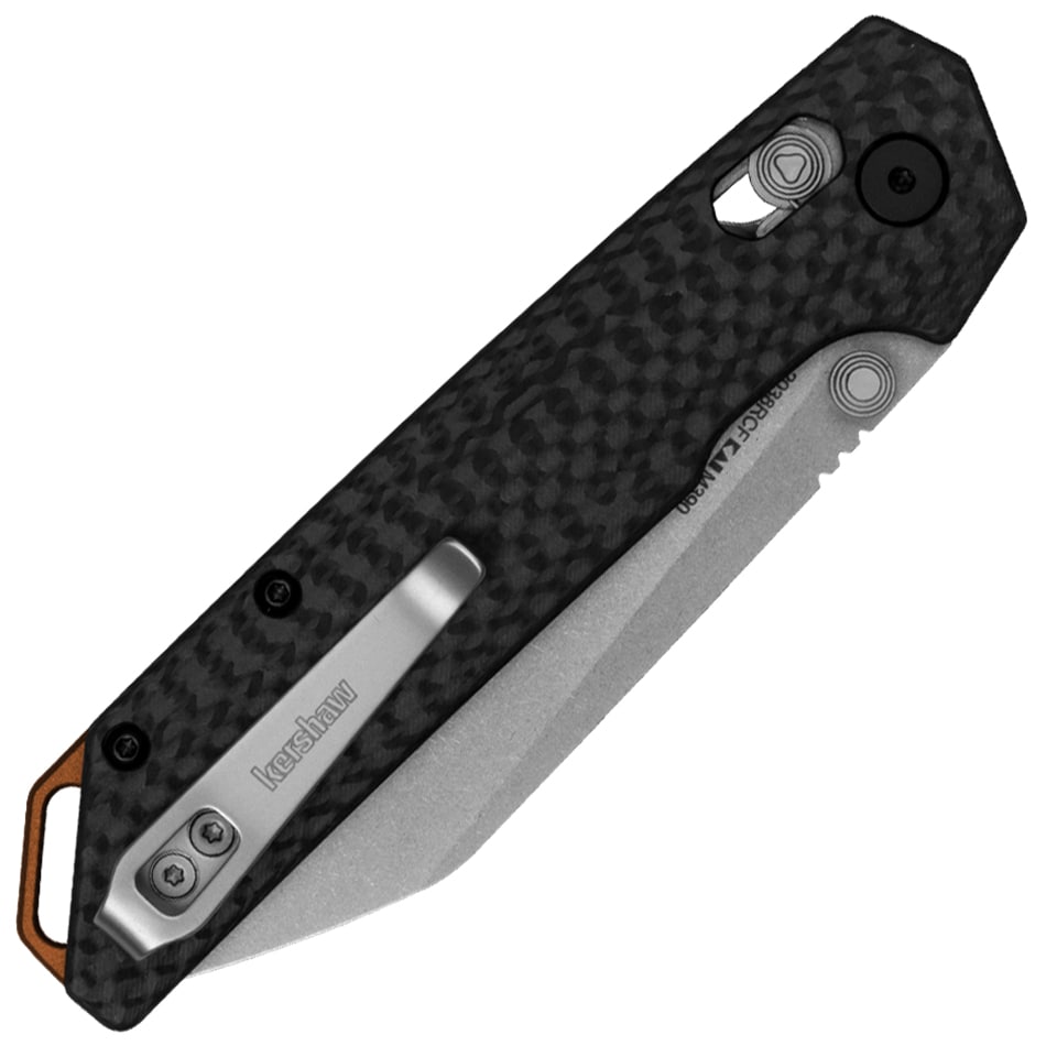 Nóż składany Kershaw Iridium Reverse Tanto M390 - Włókno węglowe