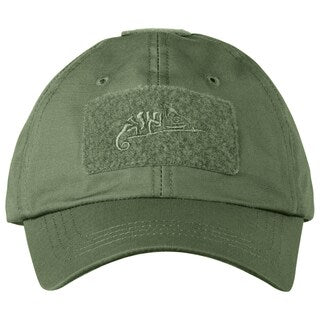 Czapka z daszkiem plus velcro Helikon PolyCotton Rip-Stop - Olive Green