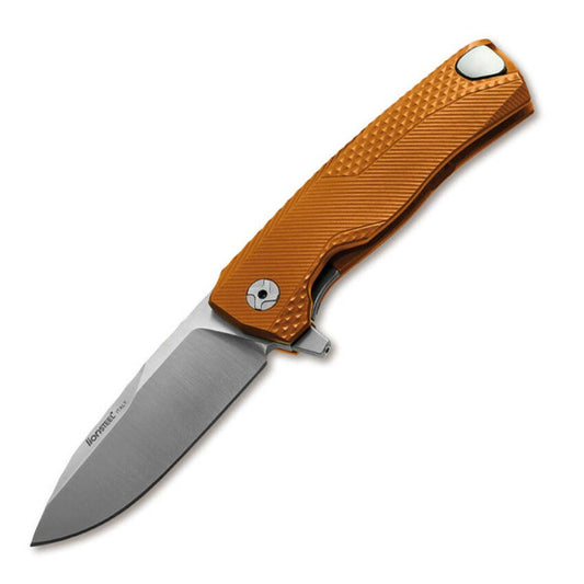 Nóż składany LionSteel ROK Aluminium Orange