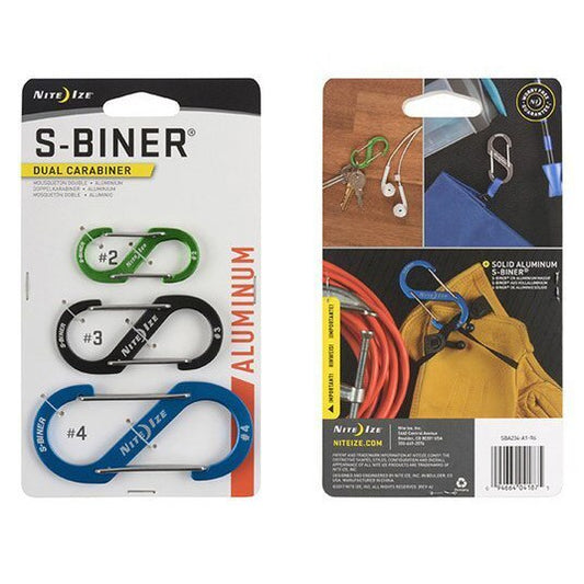 Karabińczyk Nite Ize S-Biner Aluminum Dual Carabiner Combo - 3 sztuki