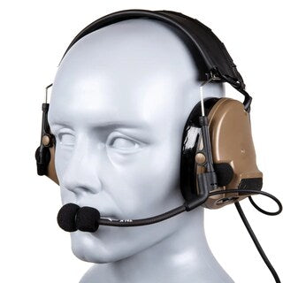 Ochronniki słuchu aktywne Tac-Sky Comtac III Headset Silicone Earmuffs - Flat Dark Earth