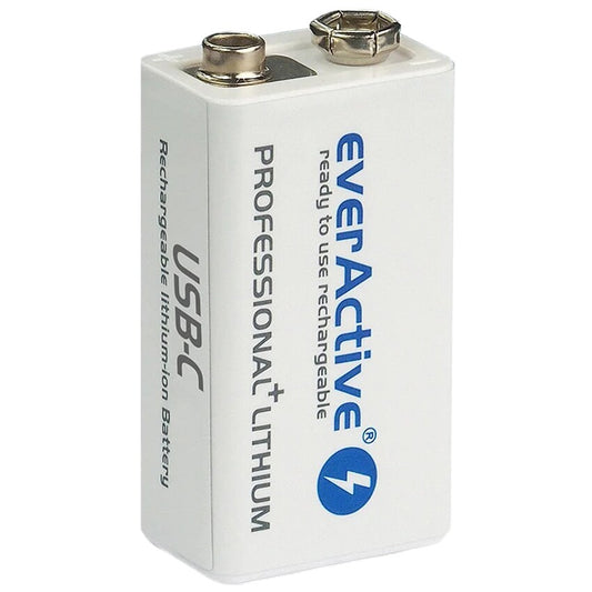 Akumulator EverActive 6F22/9V Li-ion 550 mAh USB-C