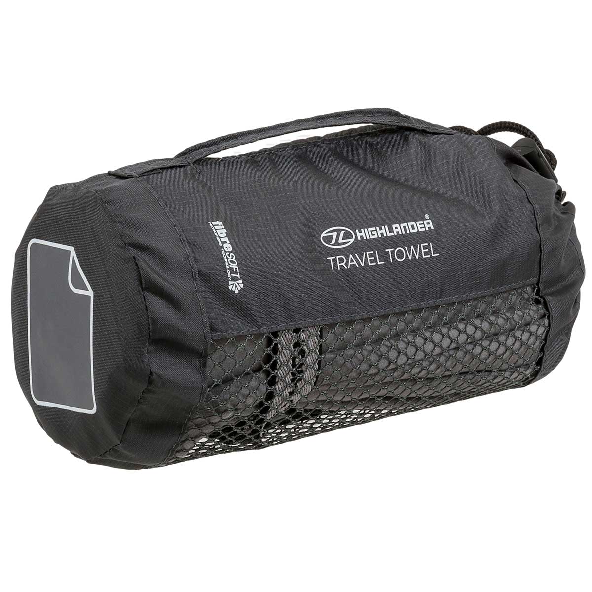 Ręcznik szybkoschnący Highlander Outdoor Fibre Soft XL - Charcoal