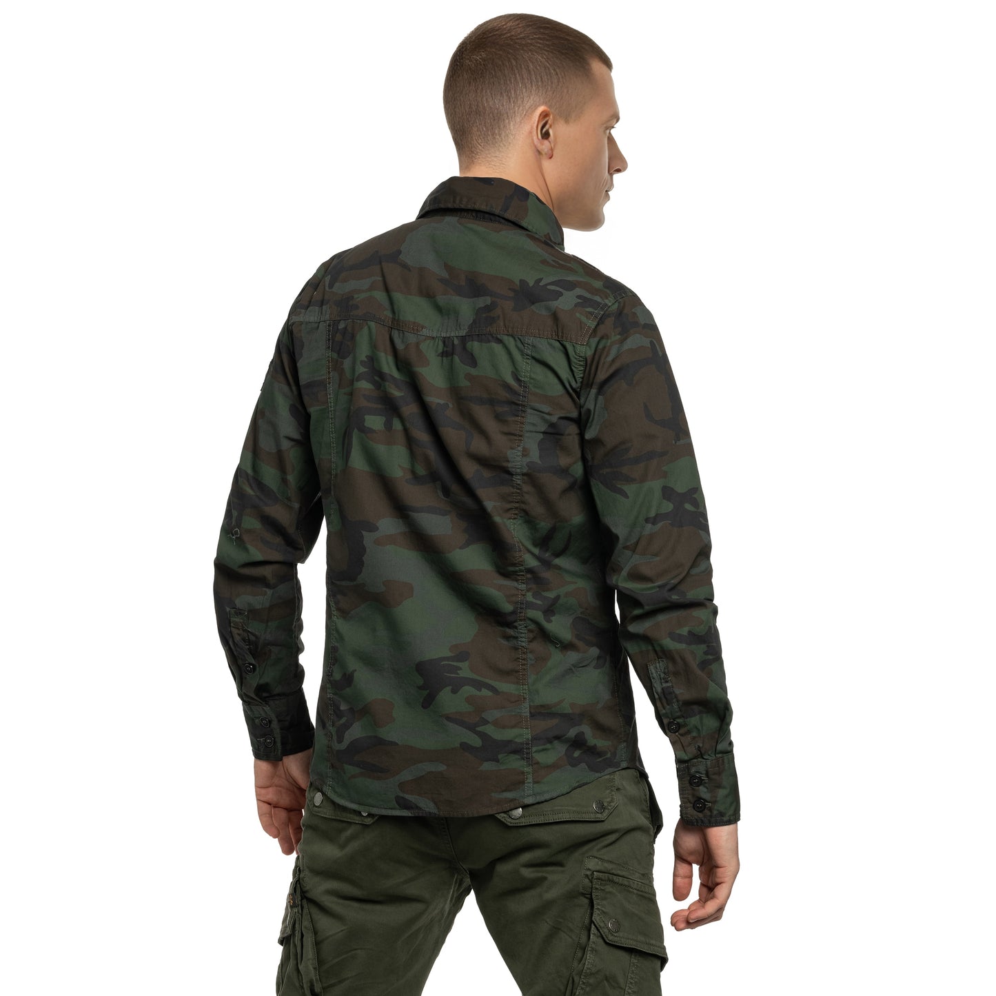 Koszula Brandit Slim Fit Long Sleeve - Woodland