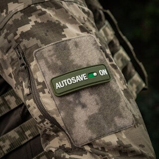 Naszywka M-Tac AUTOSAVE ON PVC - Olive