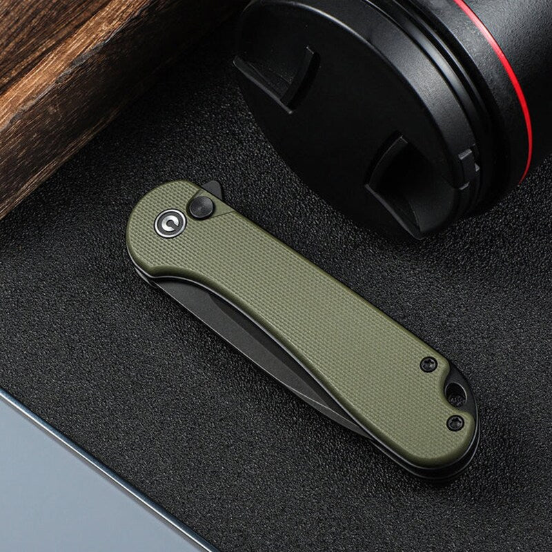 Nóż składany Civivi Elementum II Black Stonewashed - Green