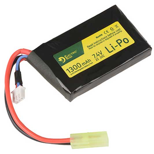 Akumulator ASG LiPo 7,4V 1300mAh 20/40C - Tamiya mały