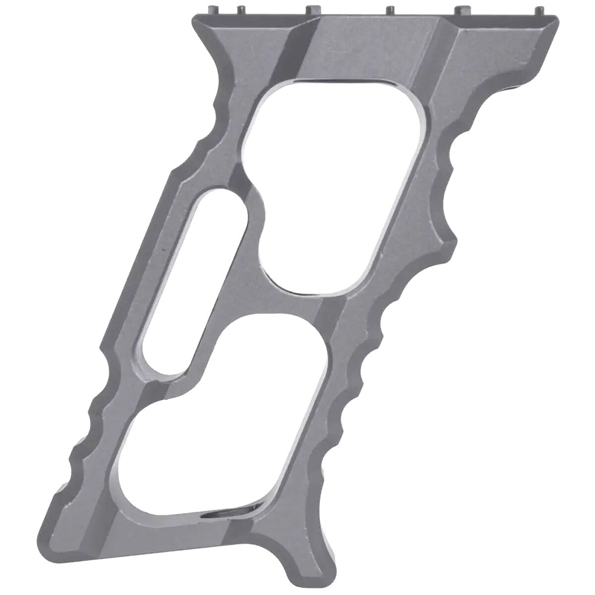 Aluminiowy kątowy chwyt przedni JJ Airsoft TD Minivert M-LOK/KeyMod - Grey