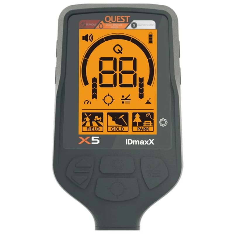 Wykrywacz metali Quest X5 IDMaxX + Xpointer Land Orange - zestaw