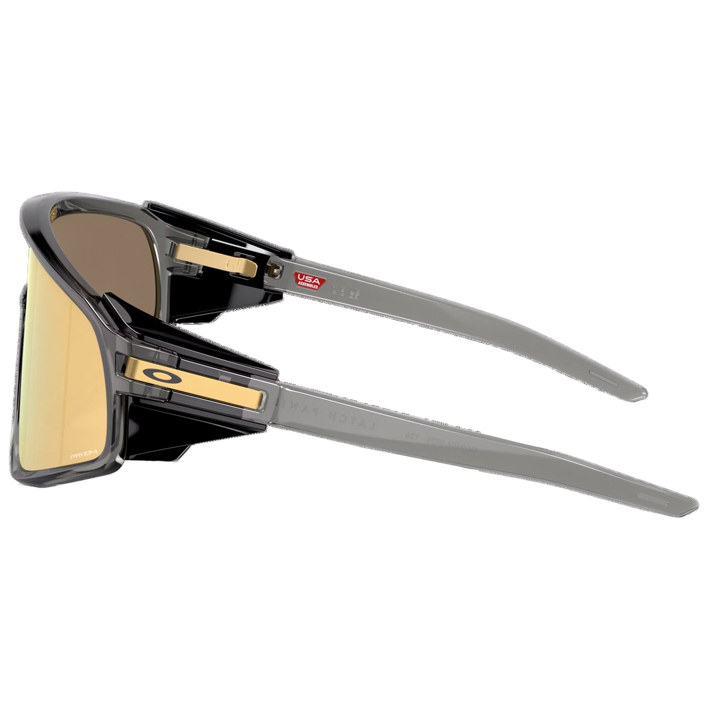 Okulary przeciwsłoneczne Oakley Latch Panel - Grey Smoke/Prizm 24K
