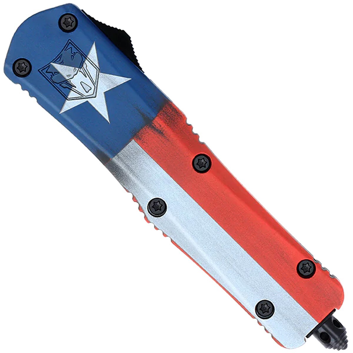 Nóż sprężynowy CobraTec Medium FS-3 OTF Cerakote - Texas Flag
