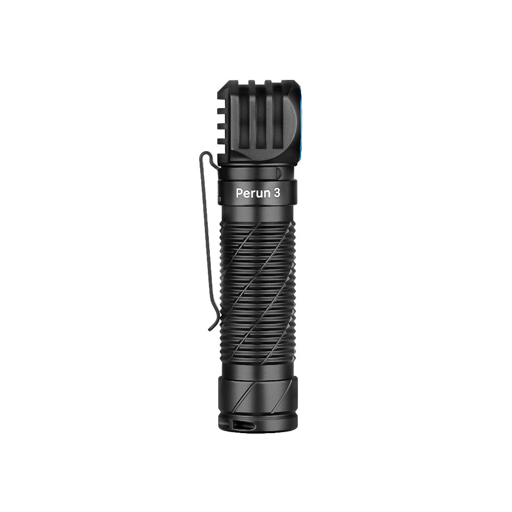 Latarka czołowa i kątowa Olight Perun 3 Black z opaską - 3000 lumenów