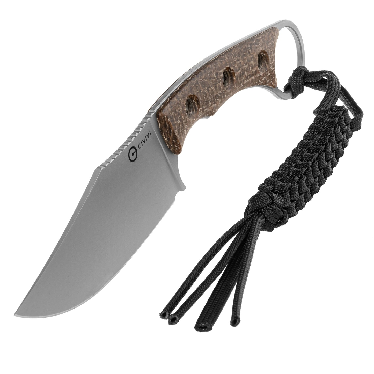 Nóż Civivi Midwatch N690 - Silver Bead Blasted/Brown Burlap Micarta