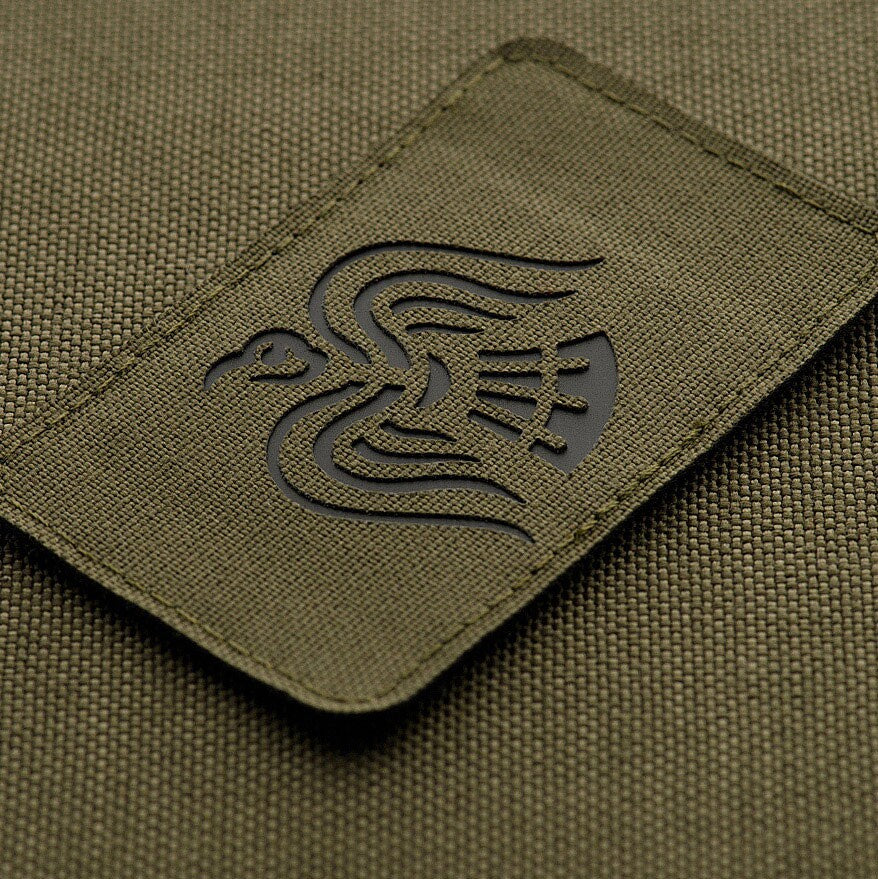 Naszywka M-Tac Sztandar Kruk Laser Cut - Ranger Green/Black