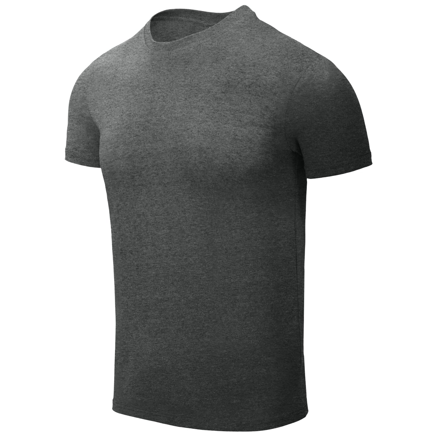 Koszulka T-Shirt Helikon z bawełny organicznej Slim - Black/Grey Melange