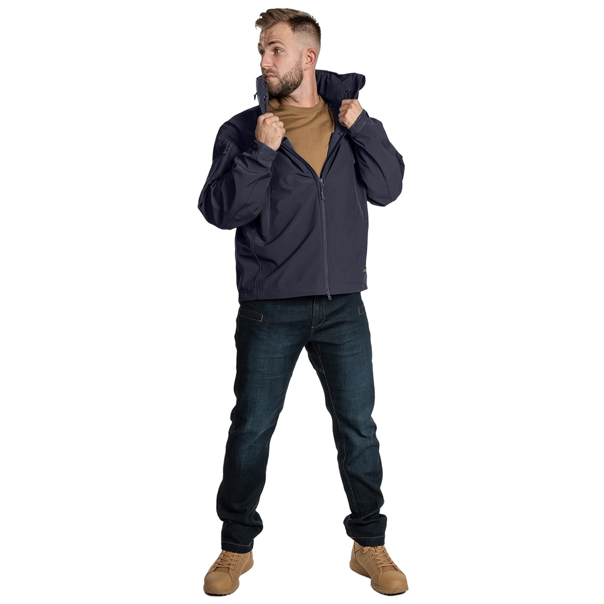 Kurtka Helikon Gunfighter Softshell Shark Skin Windblocker - Navy Blue