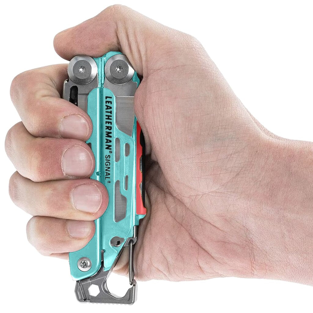 Multitool Leatherman Signal Aqua Stainless z kaburą