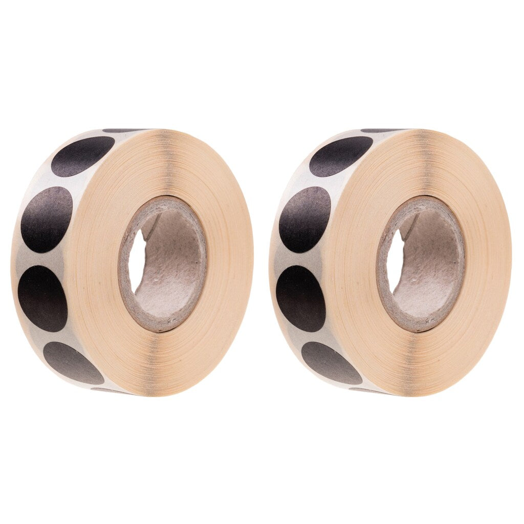 Zaklejki samoprzylepne do tarcz - Czarne 20 mm 2000 szt.