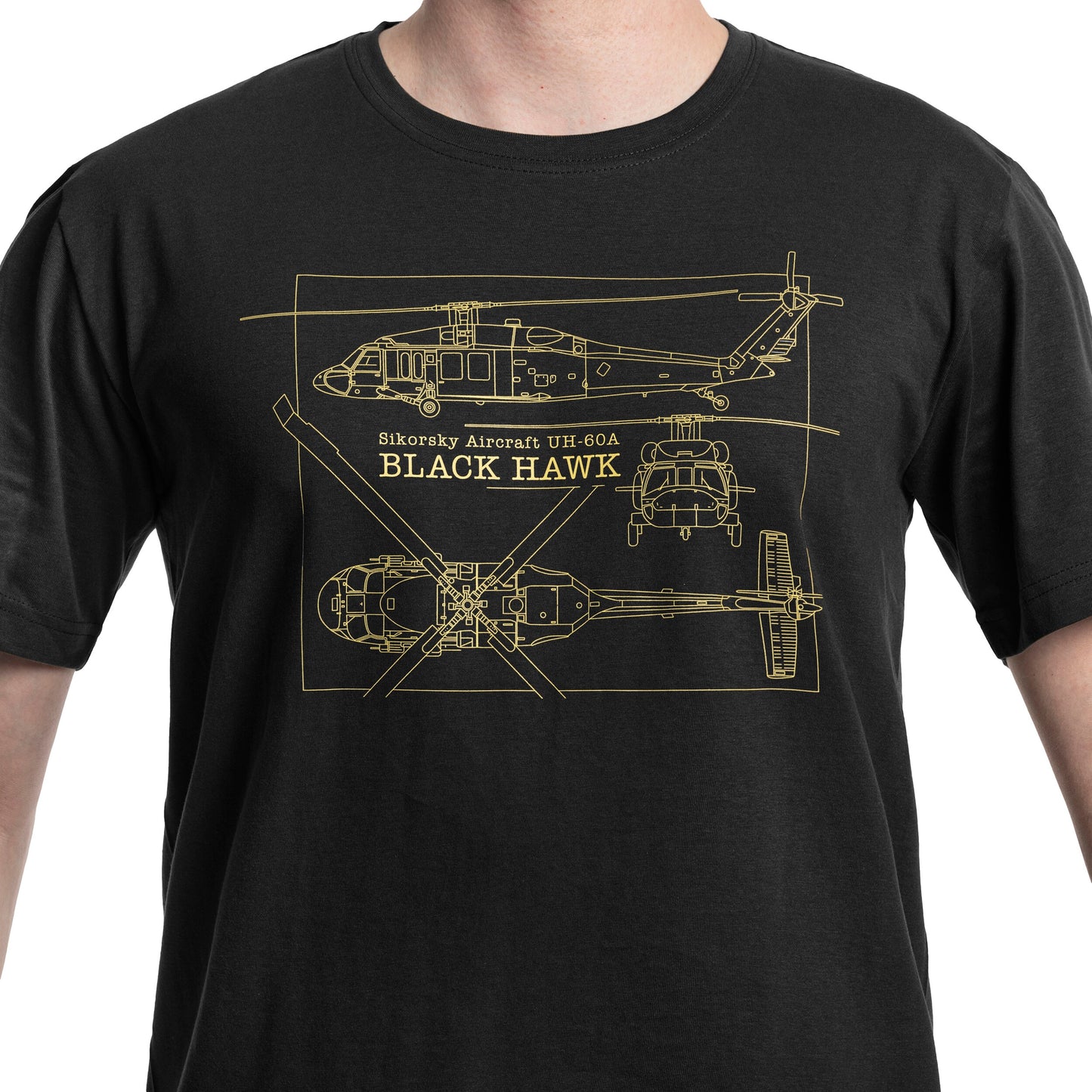 Koszulka T-shirt UH-60A Black Hawk - Black