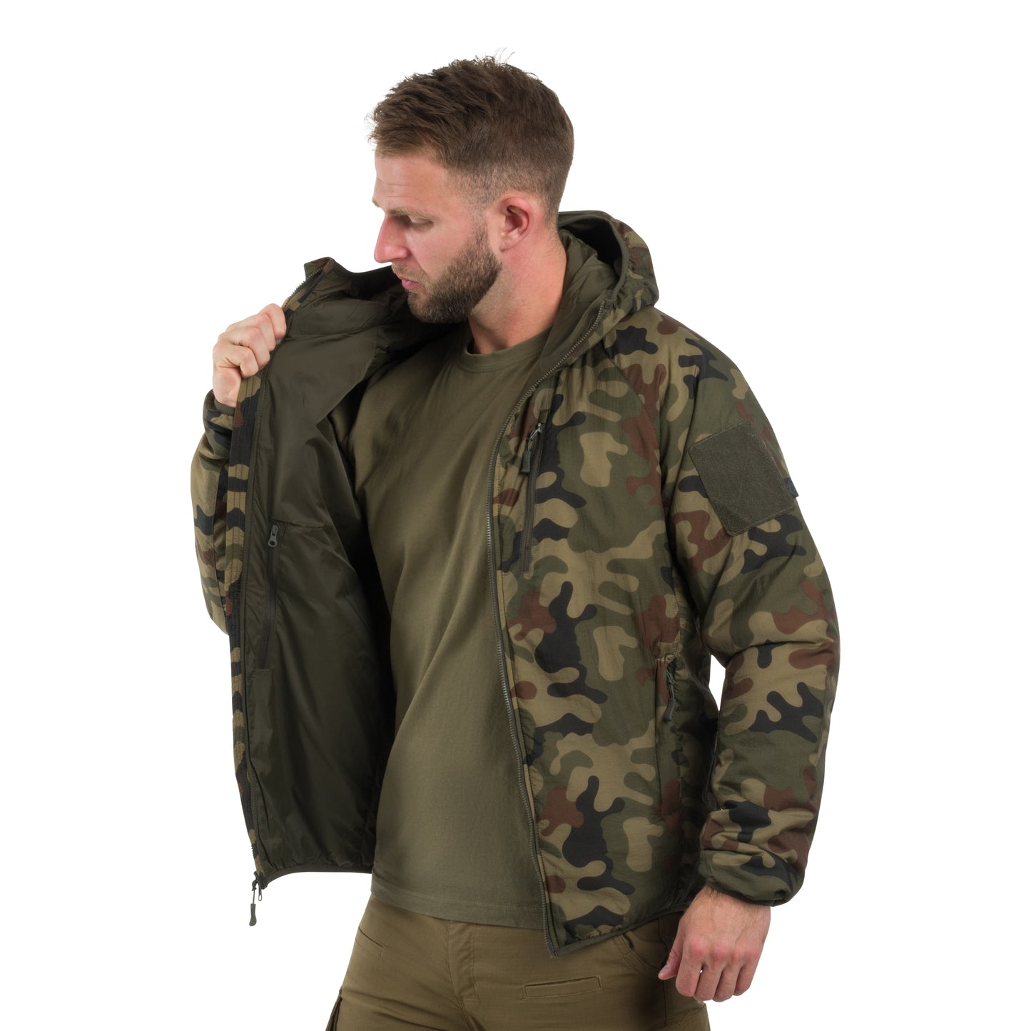 Kurtka Helikon Wolfhound Hoodie - wz.93 Pantera PL Woodland