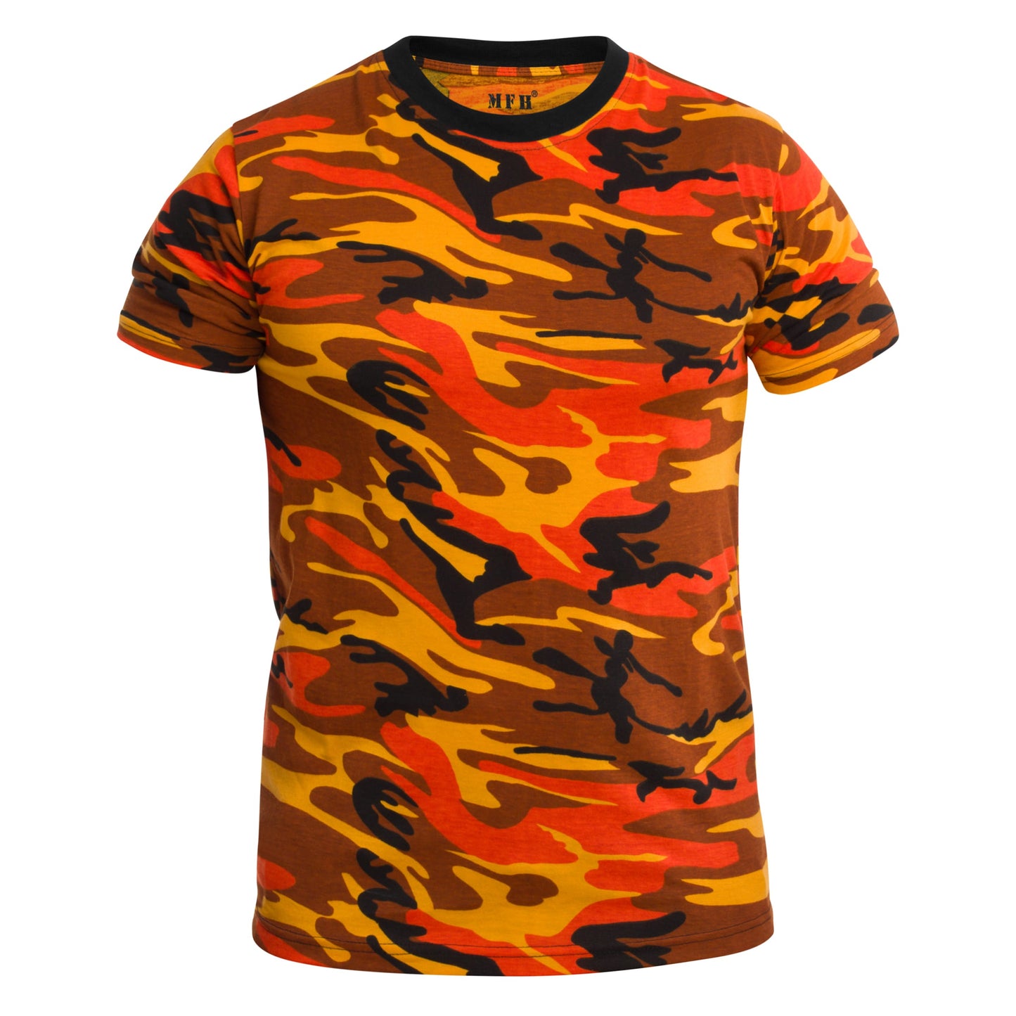 Koszulka T-shirt MFH Streetstyle - Orange Camo