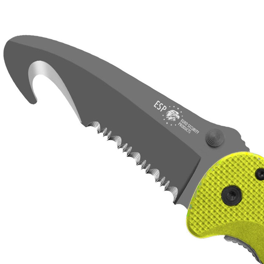 Nóż składany ratowniczy ESP Rescue Knife RKY-02 - Yellow