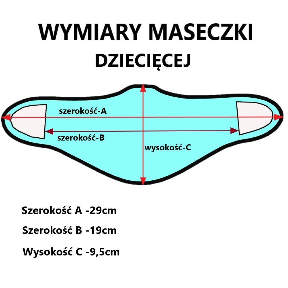 Maseczka ochronna Haasta dziecięca motylki