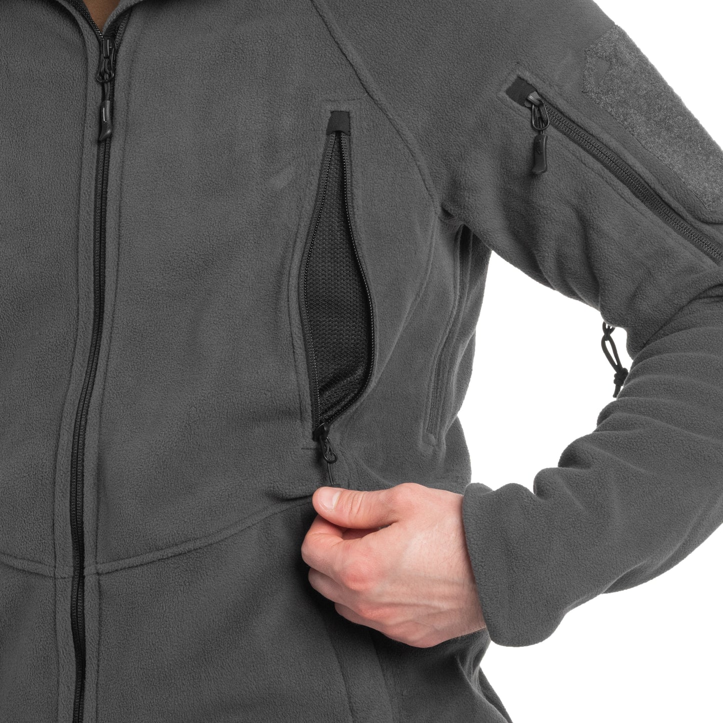 Polar Helikon Patriot Mk2 Hybrid Fleece - Shadow Grey/Black