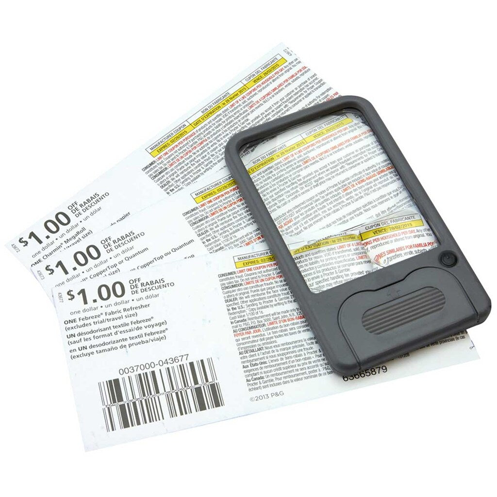 Lupa Carson Multi-Power LED Lighted Pocket Magnifier 2,5x / 4,5x / 6x