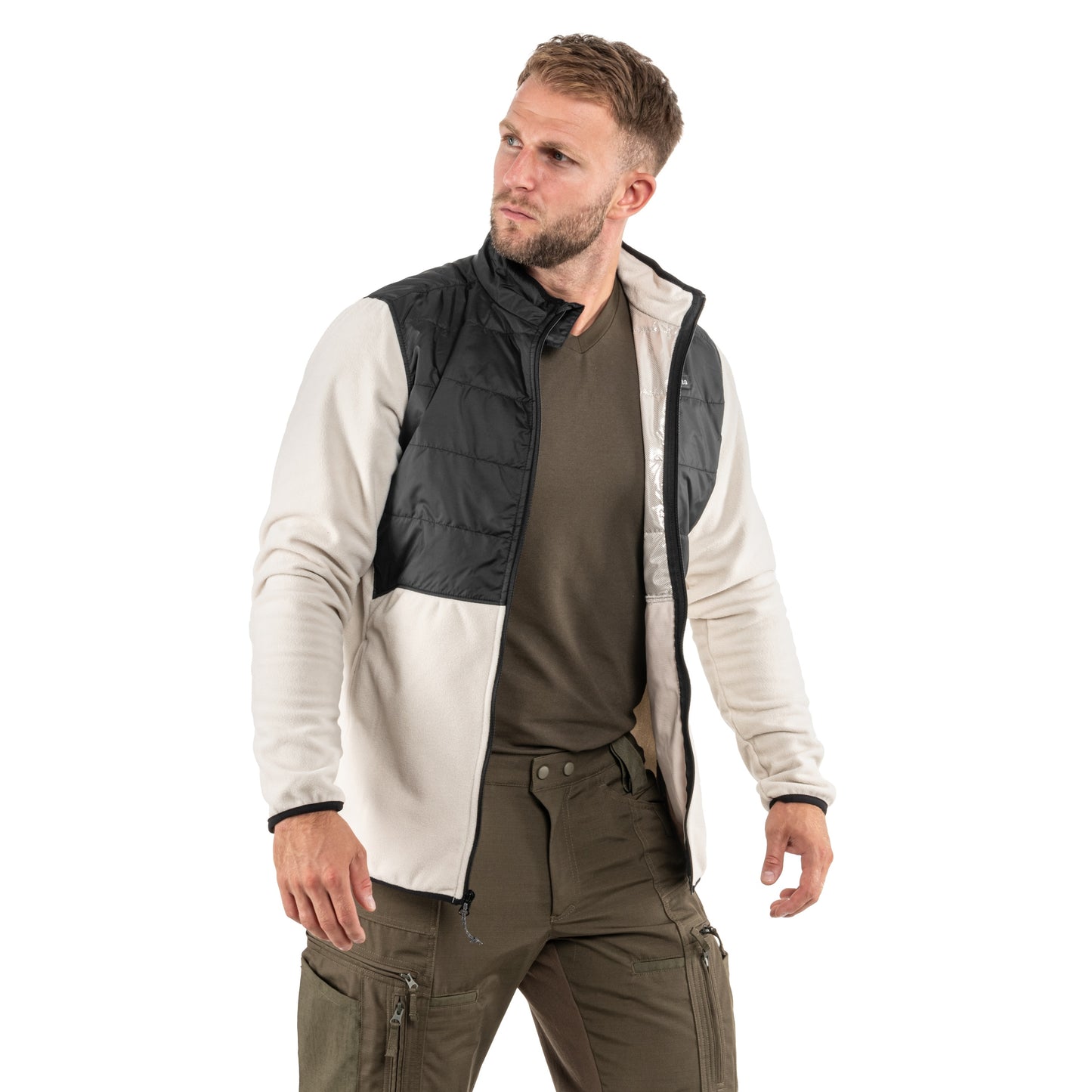 Bluza Columbia Basin Butte II Hybrid Fleece Jacket - Dark Stone