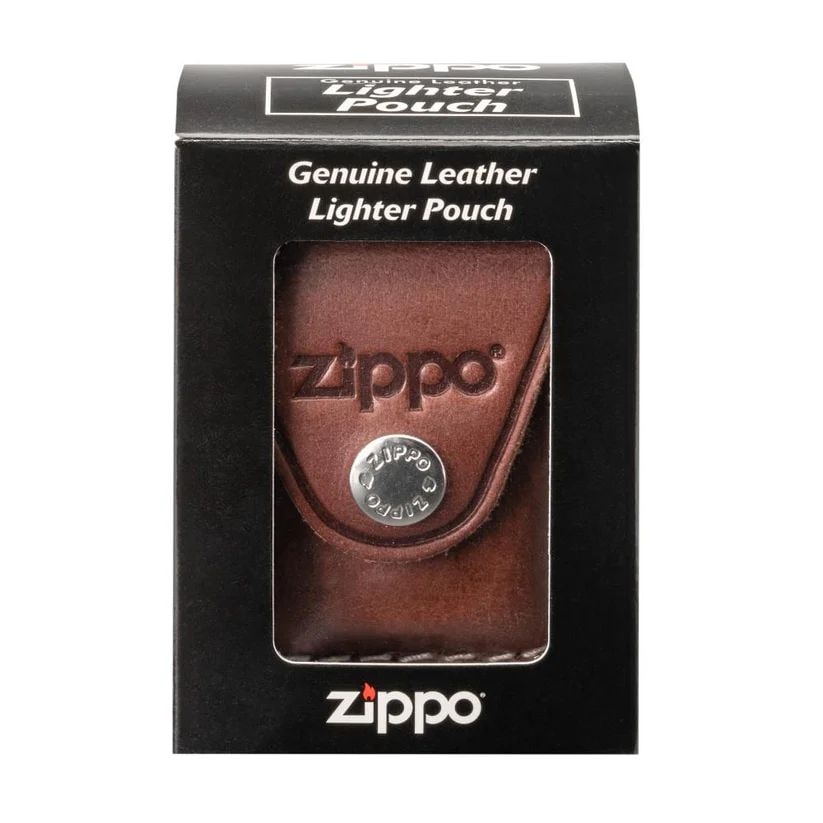 Etui na zapalniczkę Zippo ze szlufką - Brązowe