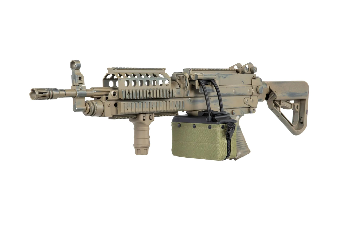 Karabin maszynowy AEG A&K MK46 MOD 0 Battleworn - Flat Dark Earth