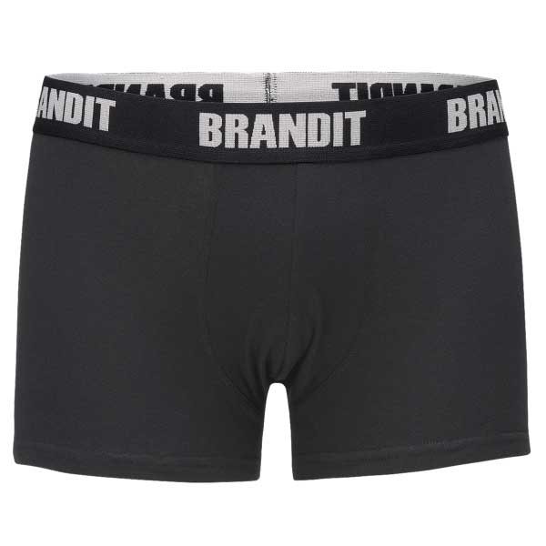 Bokserki Brandit Boxershorts Logo 2 pary - Black/Woodland