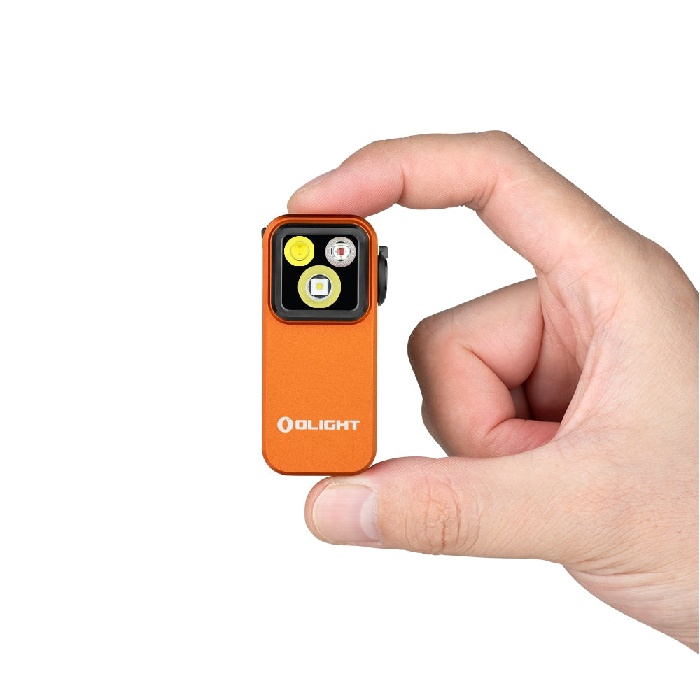 Latarka akumulatorowa Olight Oclip Pro Orange - 500 lumenów