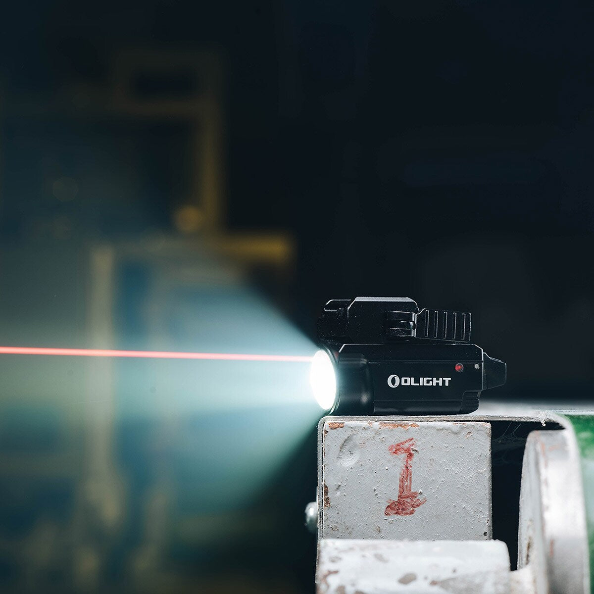 Latarka na broń z celownikiem laserowym Olight BALDR Mini RL - 600 lumenów, Red Laser