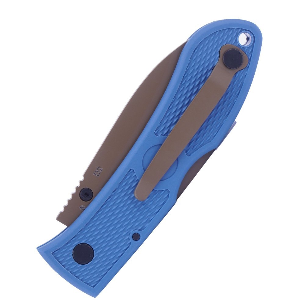 Nóż składany Ka-Bar Dozier Folding Hunter - Niebieski
