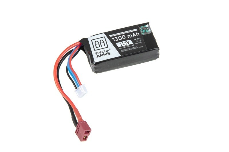 Akumulator ASG Specna Arms Li-Po 11,1V 1300mAh 15/30C - T-Connect