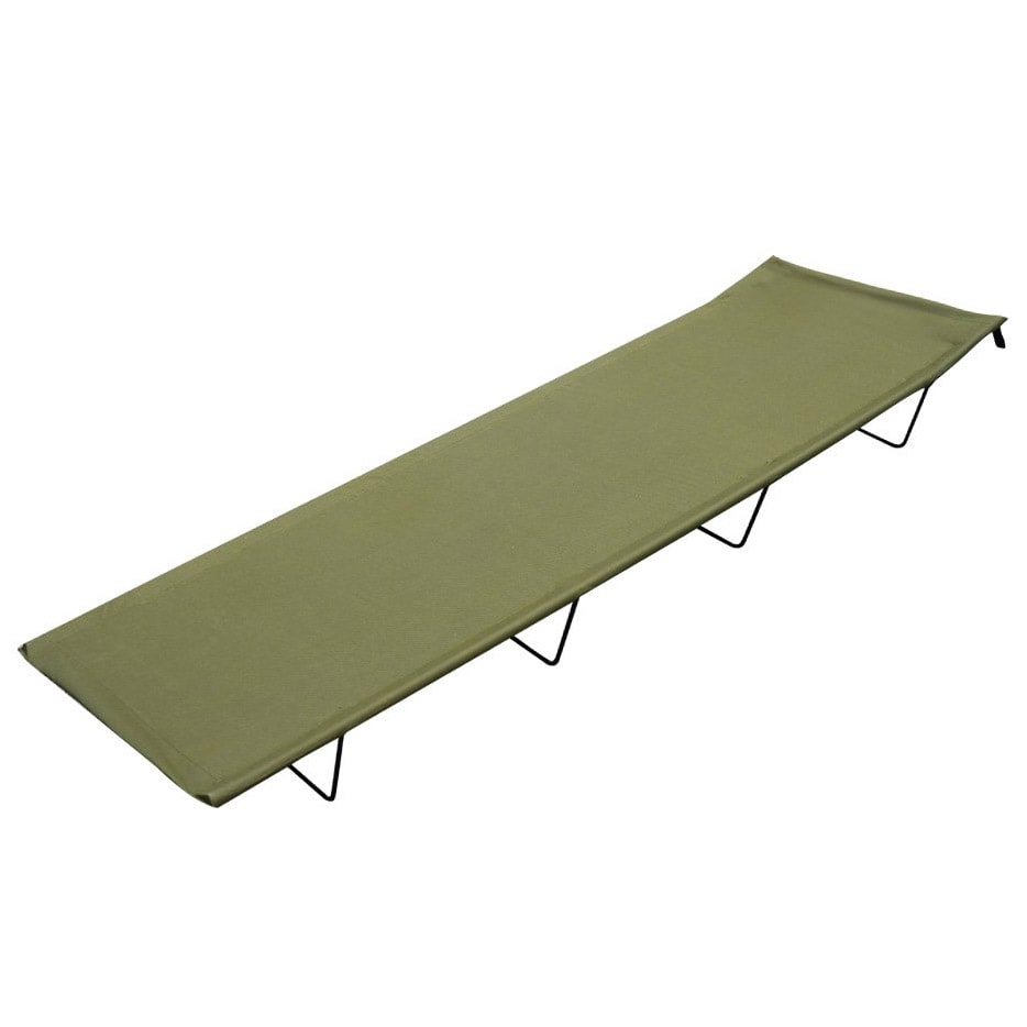 Łóżko polowe składane Mil-Tec stalowe Olive - 180 x 60 cm